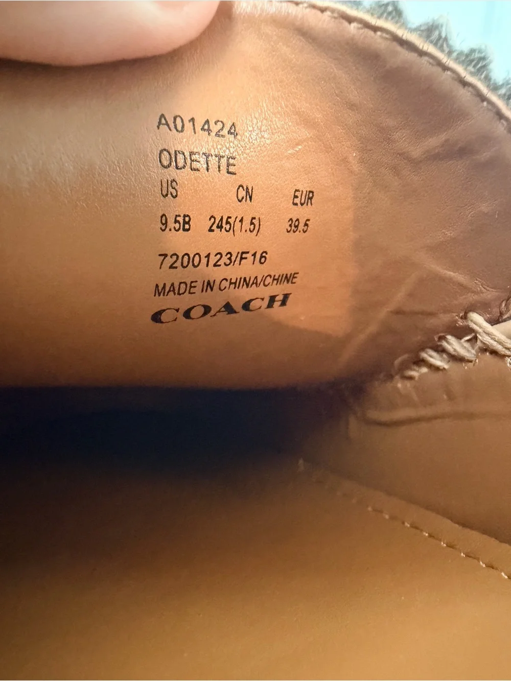 Coach Women's Patent Penny Loafers in Blush Beige